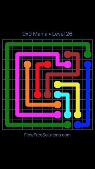 flow free level 26 9x9|9x9 Mania Levels (1.